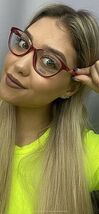 New LIU JO LJ 2618 615 Red 53mm Rx Cat Eye Women's Eyeglasses Frame 53-1... - $85.99
