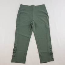 LOGO Lori Goldstein A263305 Cropped Leggings XS Bay Leaf Cotton Spandex ... - $29.99