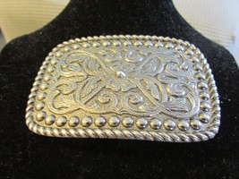 &quot;&quot;DECORATIVE BELT BUCKLE&quot;&quot;  - SILVERTONE - CARVED DESIGN - £7.10 GBP