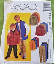 McCall&#39;s #2970 Boys Childs Unlined Jacket  Vest  Pants Uncut Sizes 12 14... - £5.43 GBP