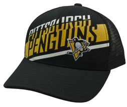 Pittsburgh Penguins Adidas 11EYZ NHL Laser Team Meshback Hockey Hat - £18.92 GBP