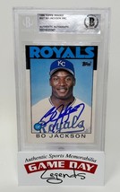 Bo Jackson Autographed 1986 Topps Baseball #50T Royals RC Trading Card Beckett - £419.37 GBP
