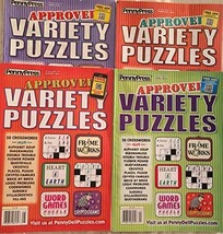 Lot of (4) Penny Press Approved Variety Puzzles Word Games Puzzle Book 2014 2018 - £20.58 GBP