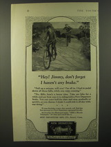1925 New Departure Bicycle Brakes Ad - Hey! Jimmy, don&#39;t forget I haven&#39;t any  - £14.50 GBP