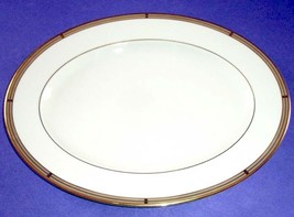 Lenox Golden Weave Oval Serving Platter 13&quot; Ambassador Collection USA Ne... - $64.25