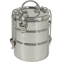 To Go Ware Large 3-Tier Stainless Steel Tiffin Lunch Box Eco Friendly Container - £27.90 GBP