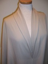 4yd X41 In Tan Lt Beige Italian Pure Silk Double Georgette Fabric Dress Blouse - £61.04 GBP