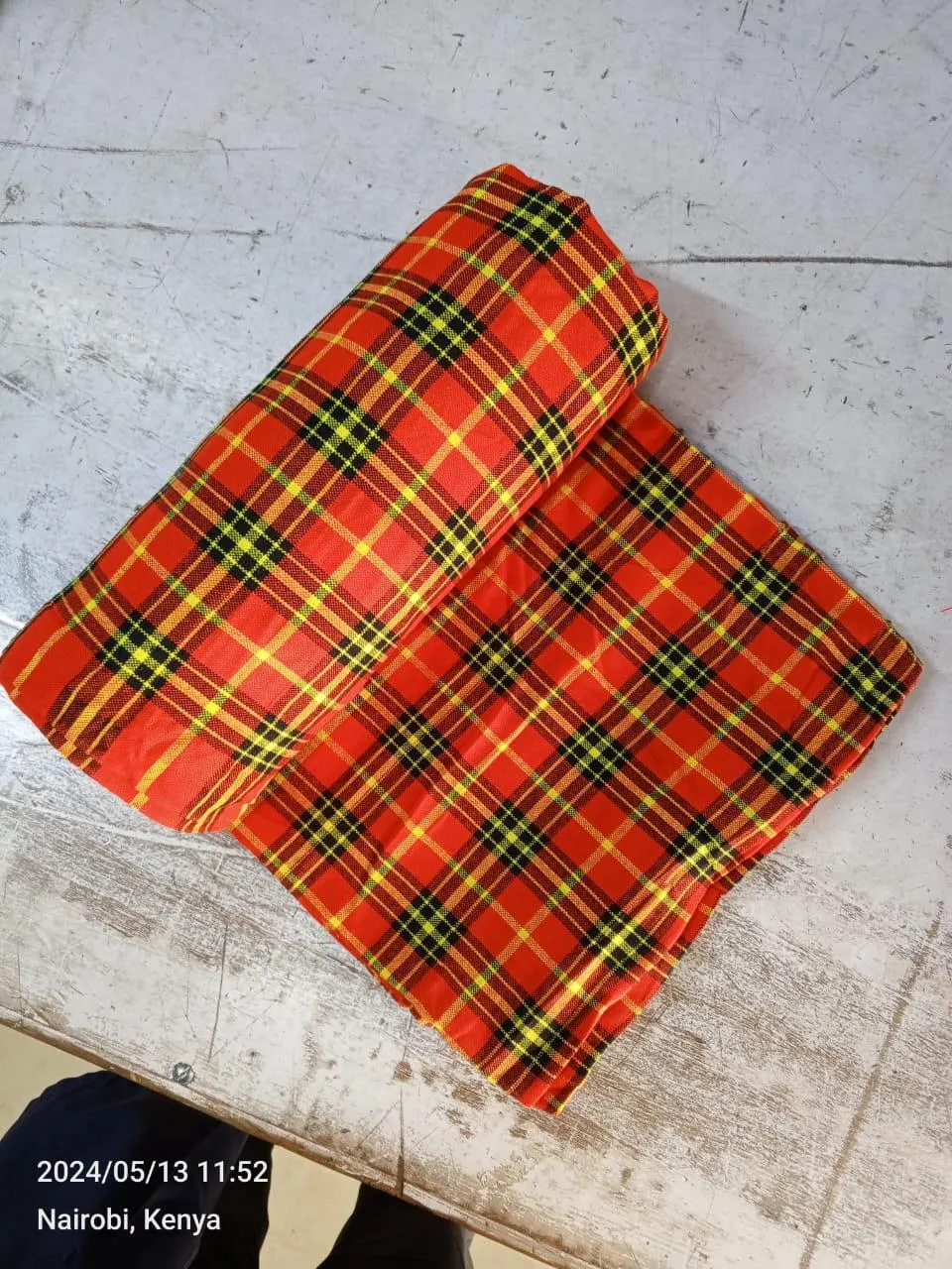 Authentic Maasai Shuka – Traditional African Blanket - $1,209.61 MXN