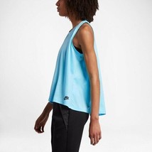 NIKE 833454 Bonded Tank Sleeveless Breathable Loose Fit Top Light Blue ( S ) - £59.18 GBP