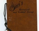Gino&#39;s Restaurant and Cocktail Lounge Wine List 1970&#39;s - $17.82