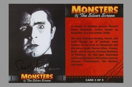 Sanjulian Signed Monsters of the Silver Screen Card ~ Bela Lugosi as Dracula - £20.33 GBP