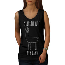 Majestic Tee Awkward llama Women Tank Top - $12.99