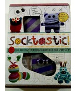 SOCKTASTIC Craft Kit -Make 8 Cool and Crazy Creations from Socks Kids Cr... - $5.69