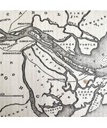 Civil War Map Fort Pulaski And Its Environs 1862 Victorian Military DWY3 - $54.32 CAD