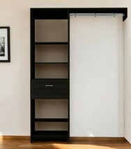 59&quot; Black Manufactured Wood Closet System - $892.41