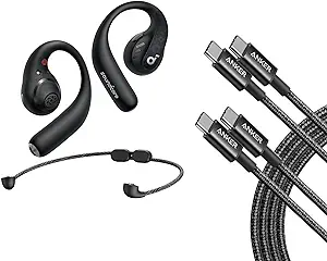Anker soundcore AeroFit Pro Open-Ear Headphones USB C to USB C Cable (6f... - £266.33 GBP