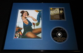 Aretha Franklin Framed 16x20 Respect CD &amp; Photo Display - $79.19