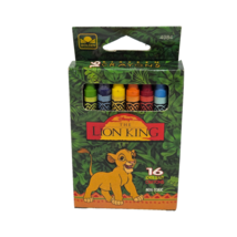 VINTAGE 1990&#39;s GOLDEN DISNEY THE LION KING 16 COUNT COLORFUL CRAYONS - $288.10 MXN