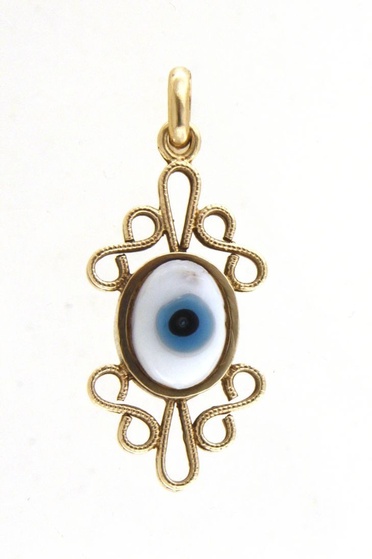 Evil eye Unisex Charm 14kt Yellow Gold 468503 - $399.00