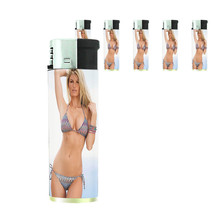 California Pin Up Girl D8 Lighters Set of 5 Electronic Refillable Butane  - £12.42 GBP