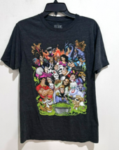 Disney Villains Graphic Tee Charcoal Heather Medium | Maleficent Ursula ... - $12.86