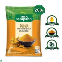 Tata Sampann Turmeric Haldi Powder with Natural Oils 200 g, Free Ship - £11.32 GBP