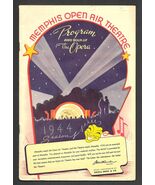 Vintage 1944 MEMPHIS OPEN AIR THEATRE Program THE SHELL Tennessee ADS Wa... - $235.05 MXN