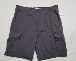 38- Amazon Essentials Dark Gray Charcoal Cargo Shorts 6 Pocket NWT - £11.29 GBP