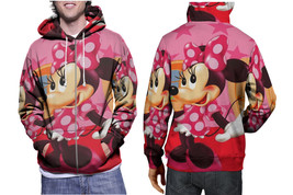 Cute Minnie Mouse Disney Hoodie Sporty Casual Graphic Zip up Hoodie - £26.54 GBP+