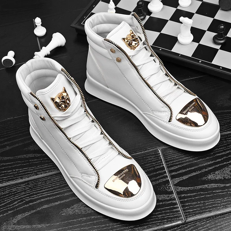 Platform shoes mens hightop fashion casual luxury premium men s chunky sneakers stylish thumb200