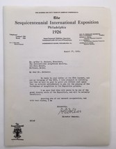 Sesquicentennial International Exposition Doc. 1926 About Longfellow Bir... - £15.69 GBP