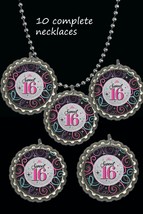 sweet 16 party favors lot of 10 great necklaces necklace birthday sweet ... - £9.66 GBP