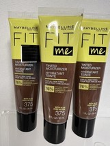 (3) Maybelline 375 Deep  Fit Me Tinted Moisturizer Natural Look Color Fo... - $6.29