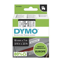 Dymo D1 Tape Label 19mmx7m - Black on White - £47.06 GBP