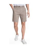 REISS Wicket Cotton Blend Chino Shorts, Flat Front, Classic, Tan, Size 3... - $79.00