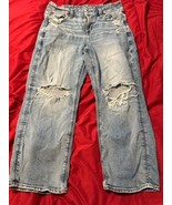 American Eagle Curvy Straight Distressed Stretch Jeans Women’s 10 X-Short - $18.50