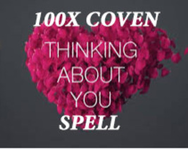 HAUNTED 50X COVEN THINK OF ME MAKE THEM HAVE THOUGHTS OF YOU MAGICK WITCH  image 2