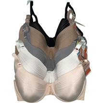 Warner&#39;s Seamless Contour Underwire Bra Flexible Comfort Back Smoothing RB2501A - £37.94 GBP