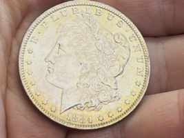 1884 Morgan Silver Dollar New Orleans Mint - £64.25 GBP