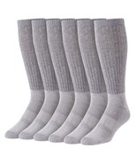 Blue Mountain PL-SCM-6370-10-GRY Men&#39;s Cushioned Over-the-Calf Socks Gra... - $27.90