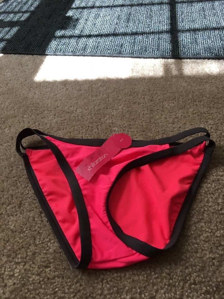Primary image for 1 Pc Xhilaration Women's Pink Brown Swim Bikini Bottom Size Small