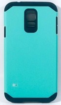 Double Layer Hybrid Protective Case for Samsung Galaxy S5, Turquoise/Black - £6.33 GBP