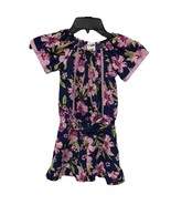 Forever Me hibiscus tropical print romper shorts little girl size 5 - $285.89 MXN