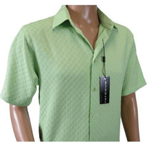 Men Short Sleeve Sport Shirt by BASSIRI Light Weight Soft Microfiber 61991 Green image 5