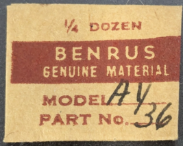 Pack of 3 NOS NEW Benrus AY Part# 36 - Watch Long Bridge Screw - $13.85