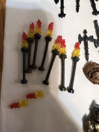 Primary image for Lot Mega Bloks Krystal Wars Knights Orcs Mini Figures Weapon Accessories chains