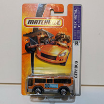 Matchbox 2006 #33 - City Bus - Orange (Native American Advertising) - New - £3.70 GBP