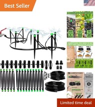 Complete Drip Irrigation Kit - Adjustable Emitters &amp; Flexible Tubing for... - $1,372.93 MXN