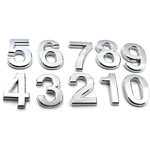 Bluemoona 1 Pc - Number Self-stick Mailbox House Hotel Door Address Digit Street