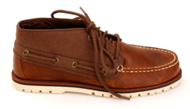 Sperry Leather & Canvas Leeward Mini Lug Chukka Boots Men's Size 7.5 M - $98.99